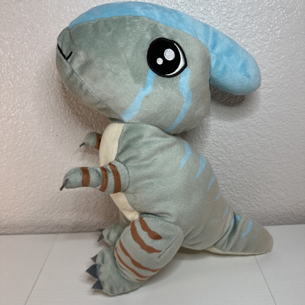 Jurassic World SEGA 12" Plush Parasaurolophus Dinosaur Blue & Green